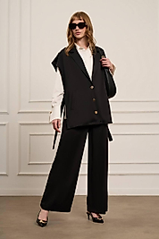 Pantolonlu gömlekli üçlü takım